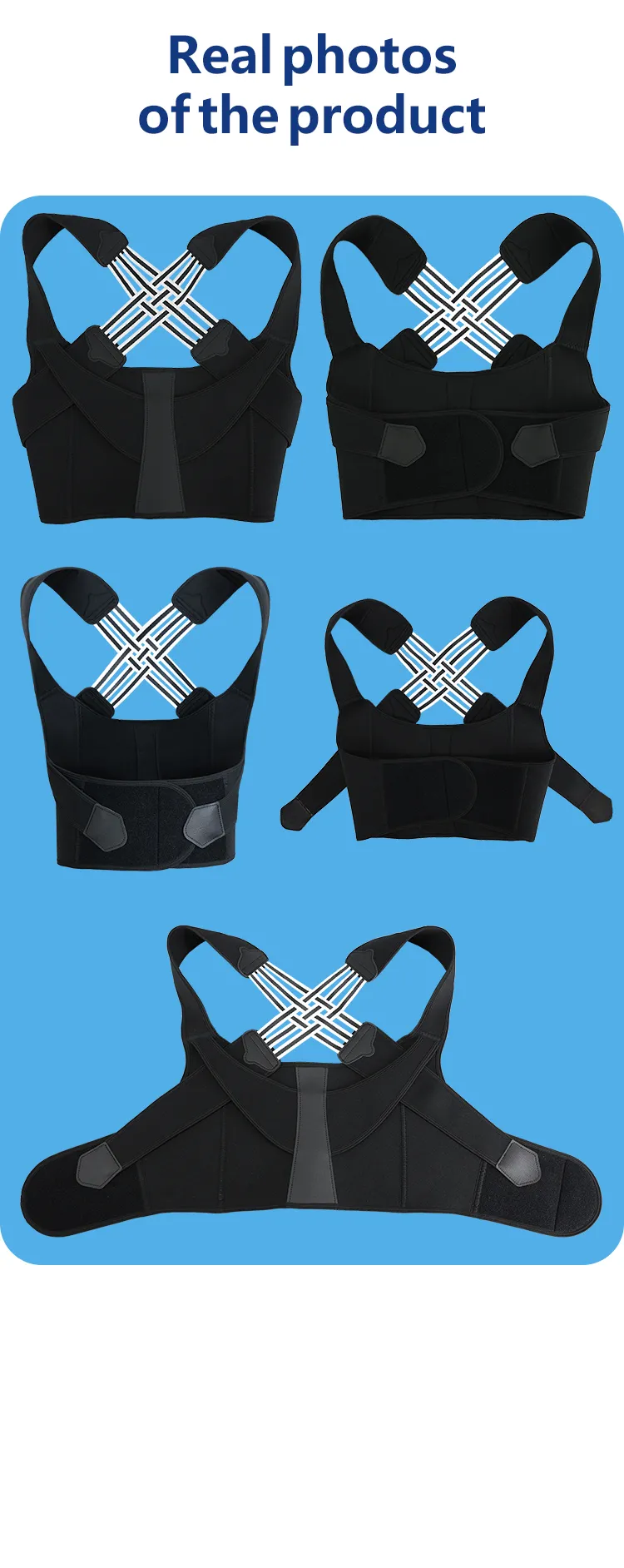 Adjustable posture corrector/back brace/F24