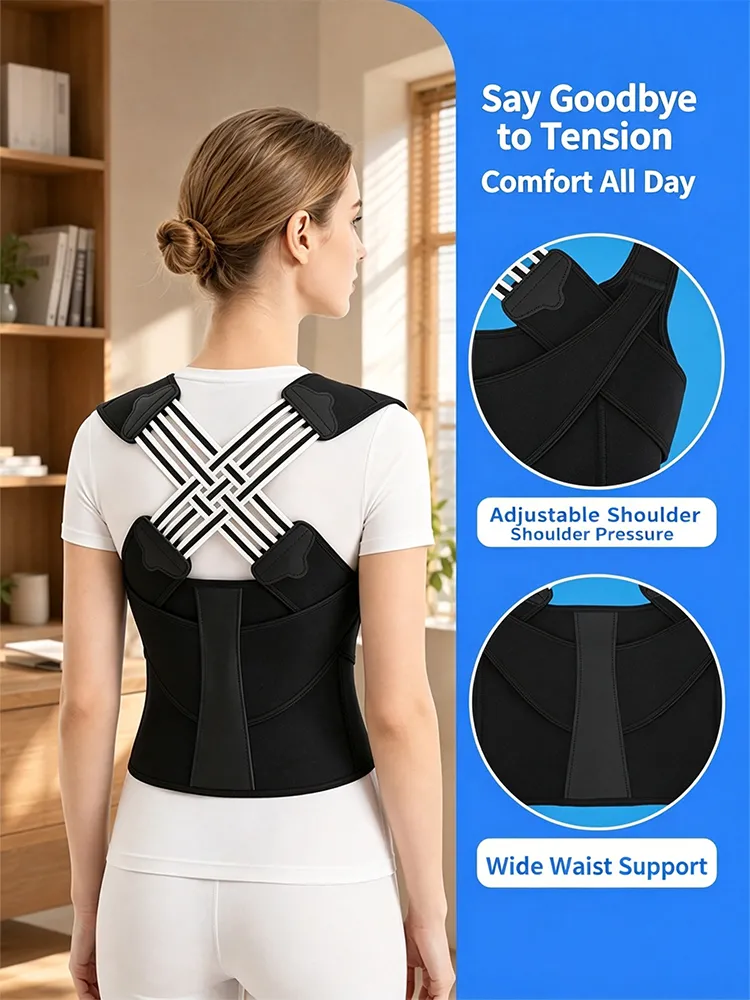 Adjustable posture corrector/back brace/F24
