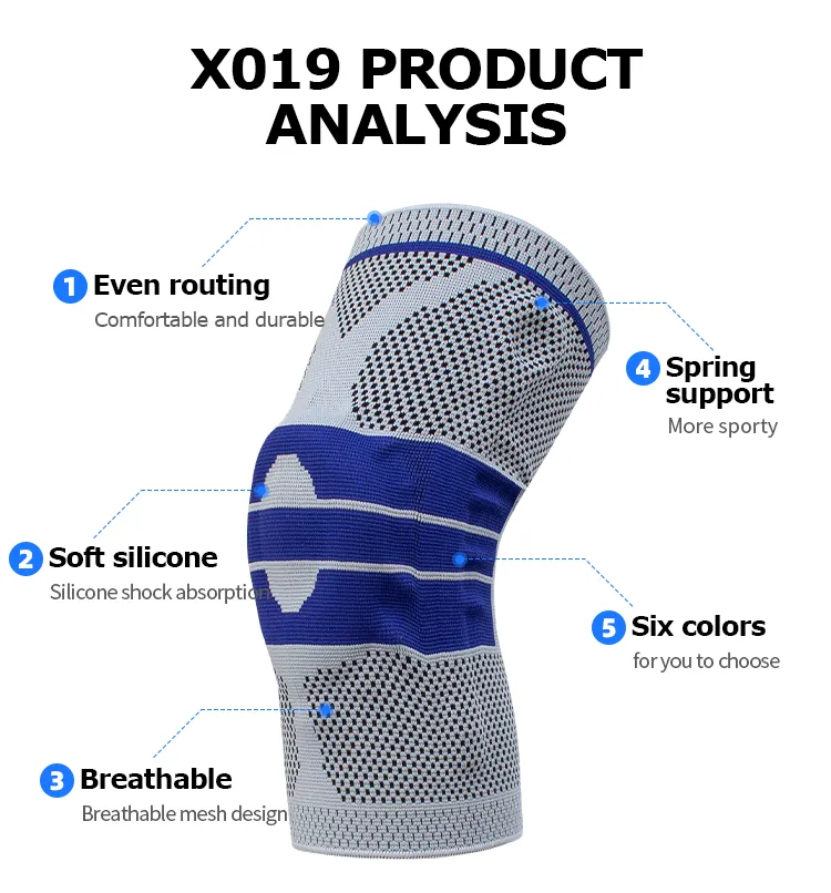 X019 Silicone Knee Guard - Customizable - Protective - Protect Joints