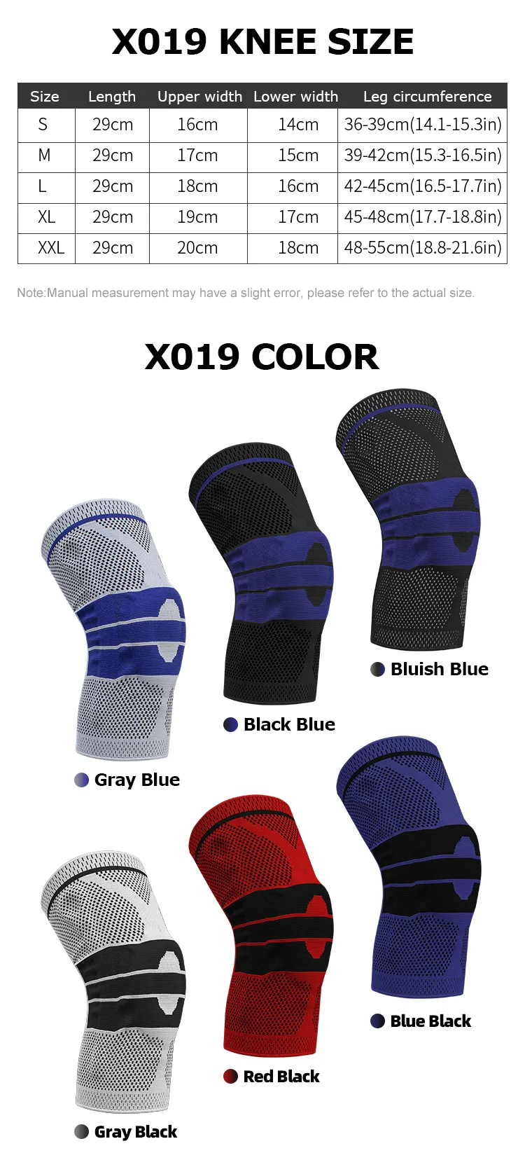 X019 Silicone Knee Guard - Customizable - Protective - Protect Joints